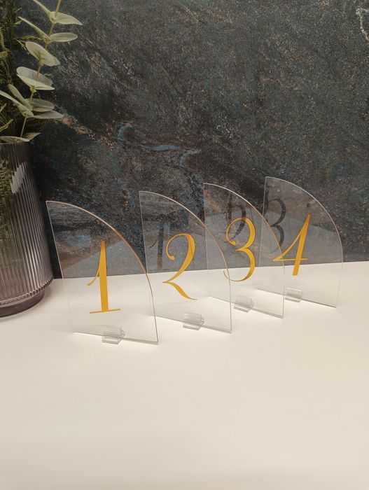 Numerki na stoły weselne, numery na stoły