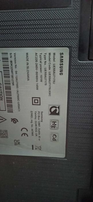 Smart TV Samsung 55 polegadas - Para peças