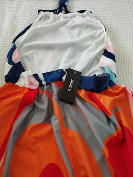 Sandbella-  nowa  długa letnia sukienka rozm.L