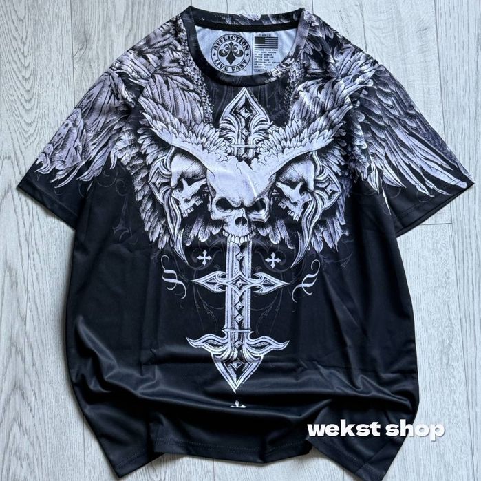 НОВА AFFLICTION футболка sk8 y2k vintage mma