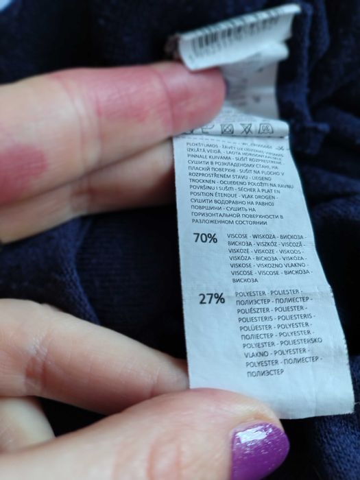 Kardigan, sweterek granatowy Cropp 38 kod378