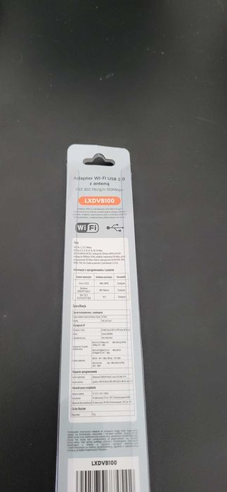 Nowy adapter WiFi USB z anteną antenka LXDVB100 antena wewnętrzna LTX