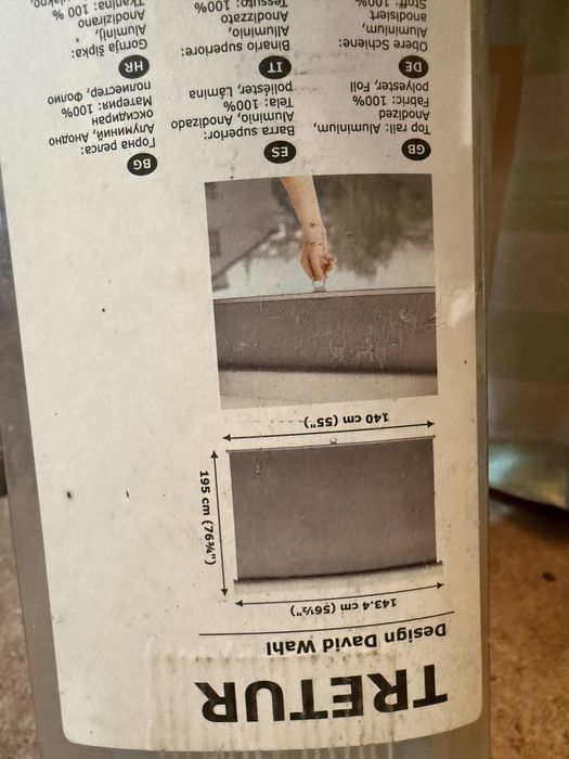 Cortina Tretur IKEA 140cm Nova
