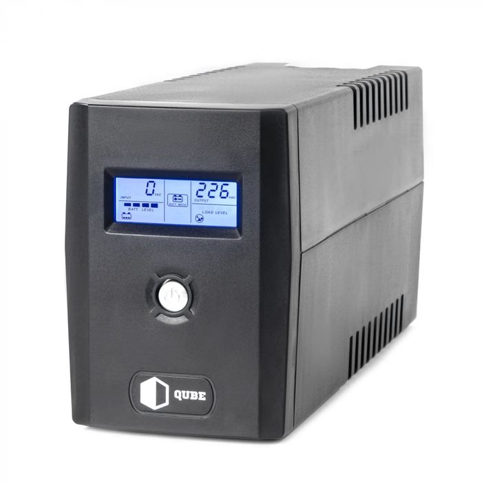 ДБЖ (UPS) лінійно-інтерактивний Qube DG 850, 850VA/480W, LCD, 2 x Schuko, RJ-45, USB