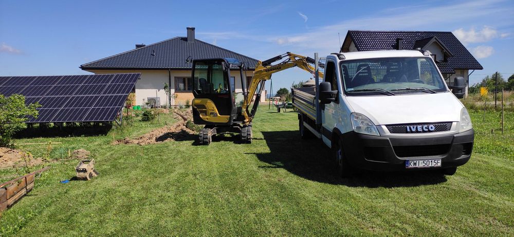Usługi Minikoparką 2.3t. Wozidło 3t.  i Wywrotka 3.5t. Wieliczka, Biskupice, Trąbki, Gdów i okolice