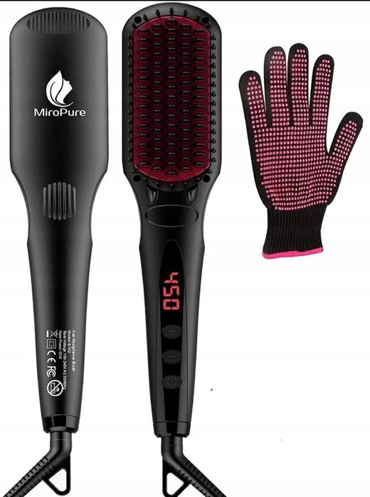 Miropure Szczotka Prostownica Do Włosów Rękawica
