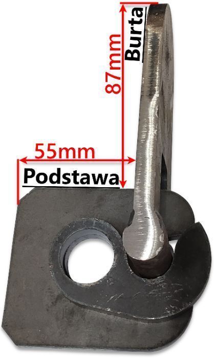 Zawias dolny dolne otwieranie burty fi 22 - PROSTY [8075]