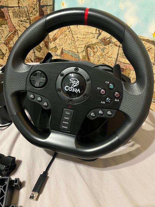 Ігрове кермо з педалями Cobra