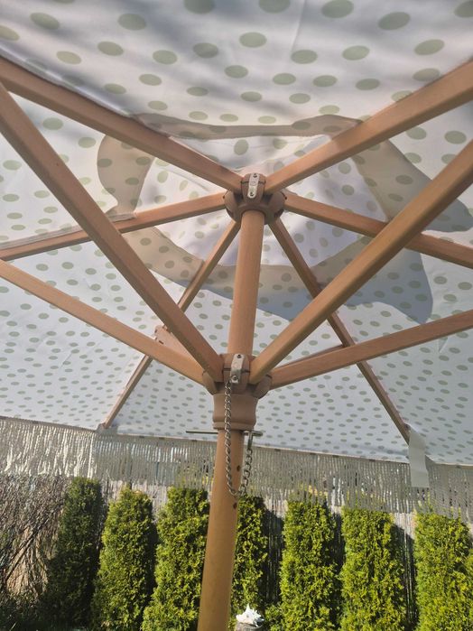 Parasol ogrodowy balkonowy boho frędzle + pokrowiec