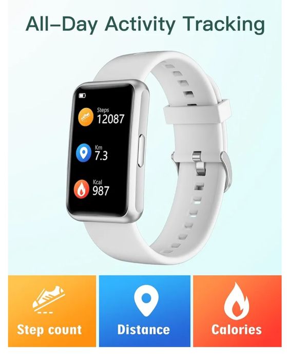 Smartwatch z krokomierzem i monitor aktywności