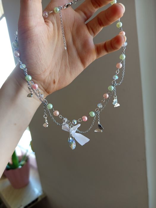 Naszyjnik z serduszkiem Swarovskiego handmade