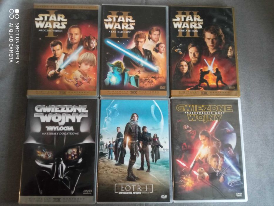 Zestaw Filmów DVD Gwiezdne Wojny Trylogia