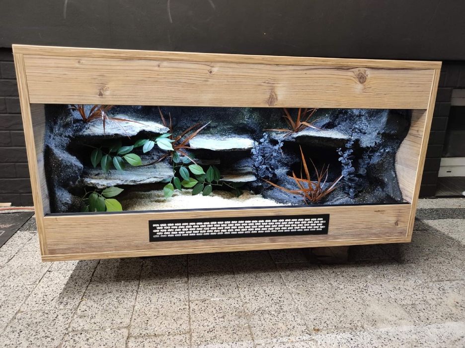 Terrarium 100x50x50 z płyty meblowej wąż pyton boa KOŚCIAN