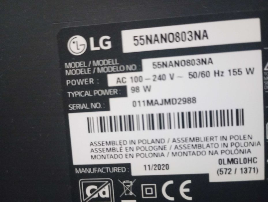 TV LG 55Nano803na
