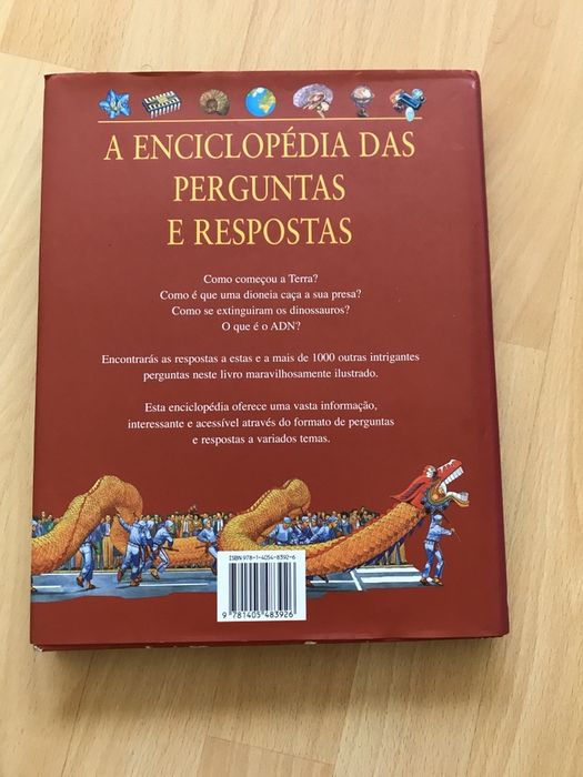Livro “Enciclopédia das Perguntas e Respostas” em perfeito estado