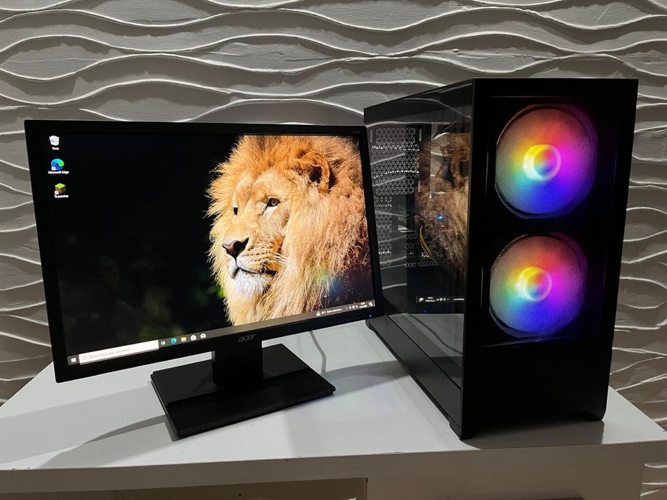 Komputer i5-7400 | RX 470 8GB |SSD|HDD|16 RAM|GAMINGOWY| Monitor