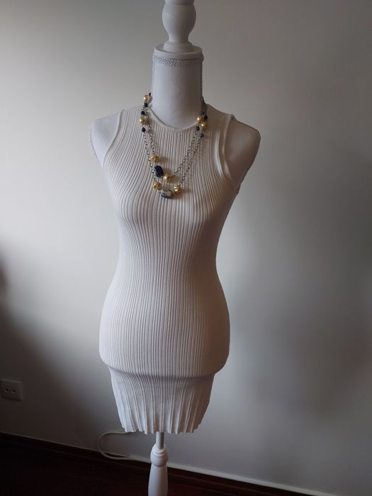 Vestido de malha Branco