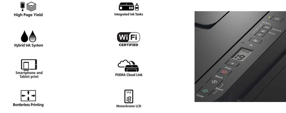 Принтер МФУ цветной печати Canon G3010 series с WI-FI