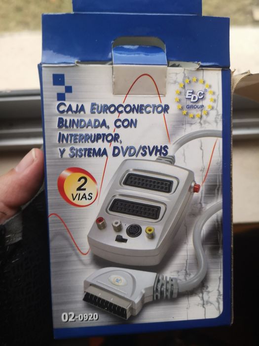 Distribuidor Comutador Scart Macho / 2Scart Fêmea Edh NOVO