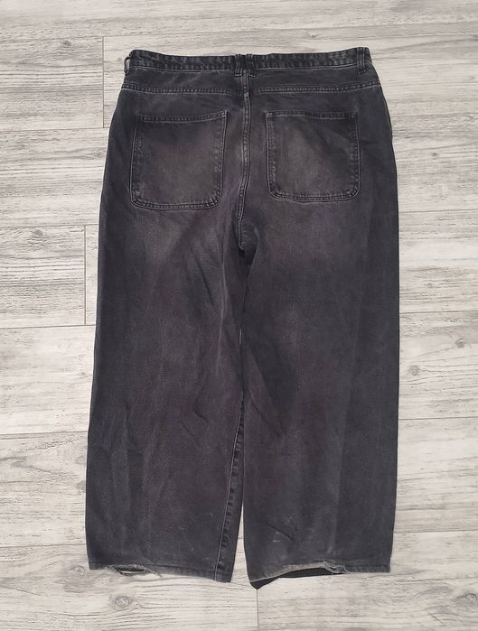 Czarne baggy jeansy