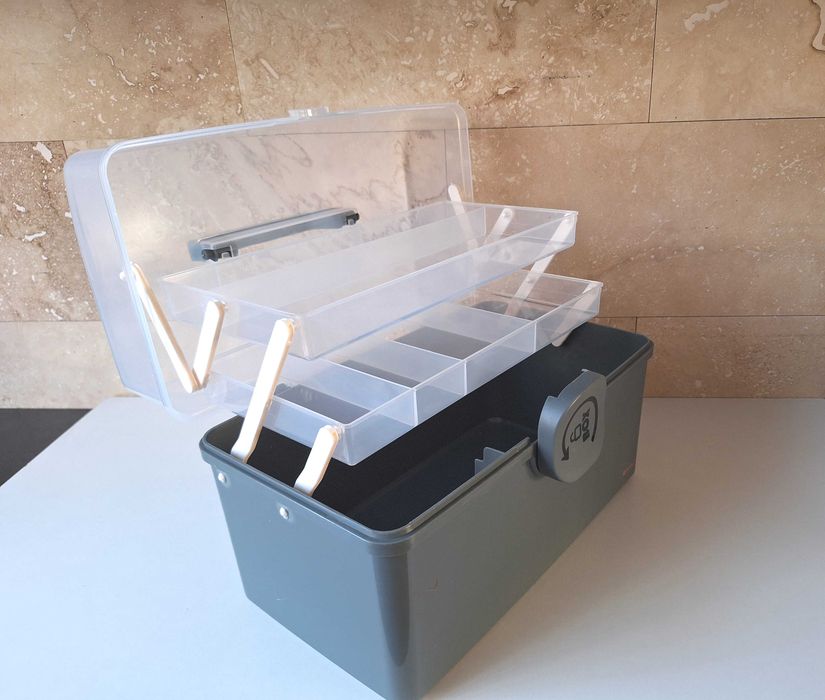 NOWY Duży organizer box XL na leki kosmetyki apteczka wielofunkcyjny