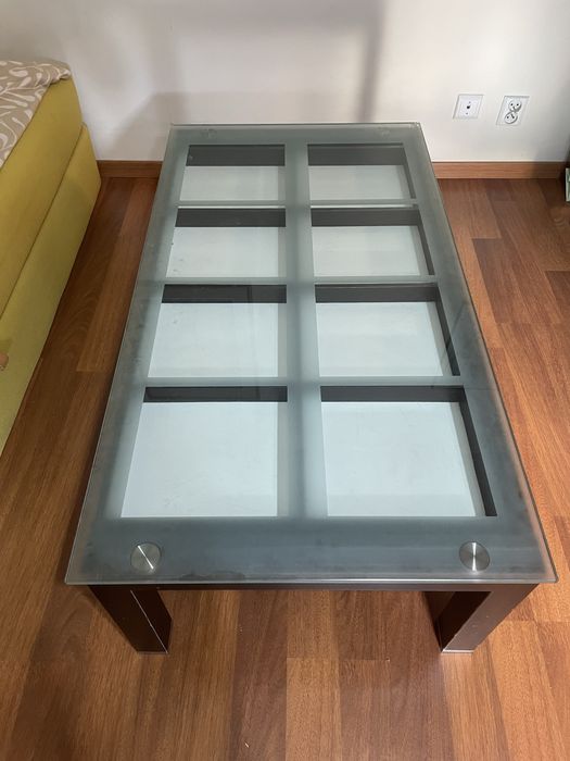Stolik kawowy szklany z wysuwaną szufladą - pilne, do negocjacji