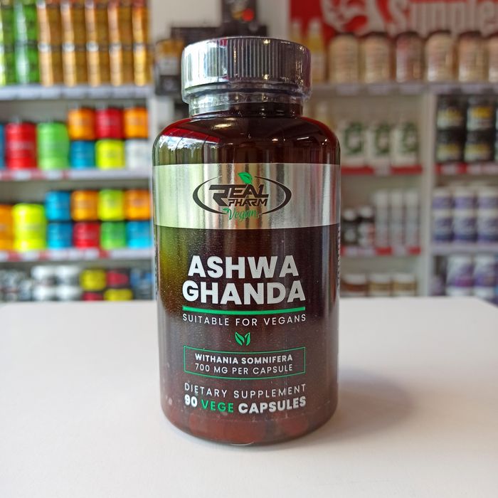 Real Pharm Ashwagandha 90kaps 700mg Redukcja Stresu i Lepszy Sen