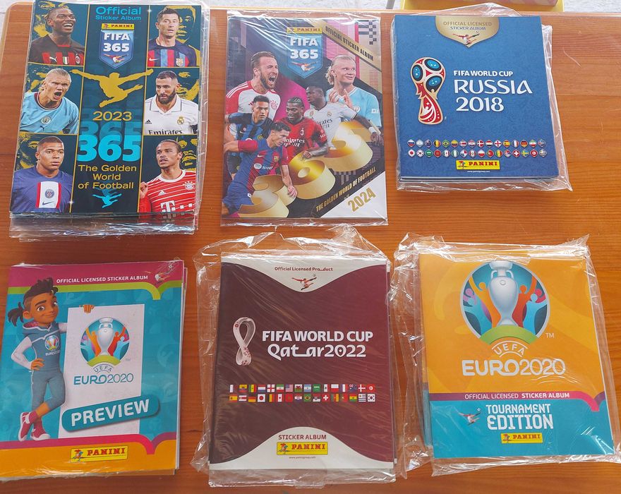 Cadernetas NOVAS diversas Futebol / Infantil