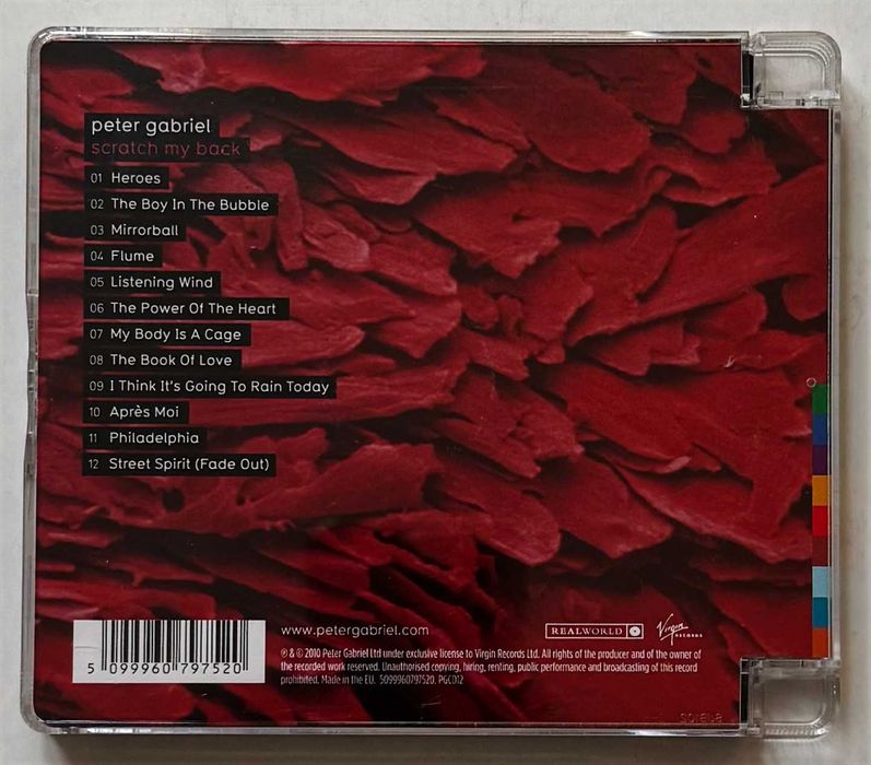 CD_Peter Gabriel, Scratch My Back. Como novo.