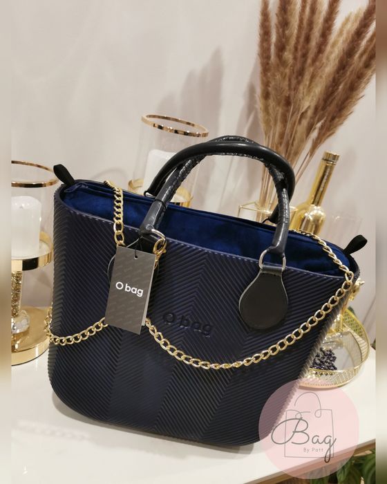 OBAG O BAG mini spigata jodelka blu navy. Nowy zestaw by Patt faktura