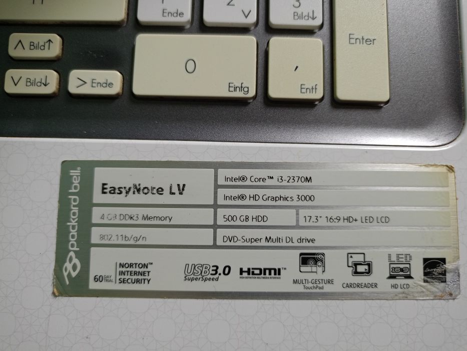 ноутбук packard bell easynote lv 44-hc review