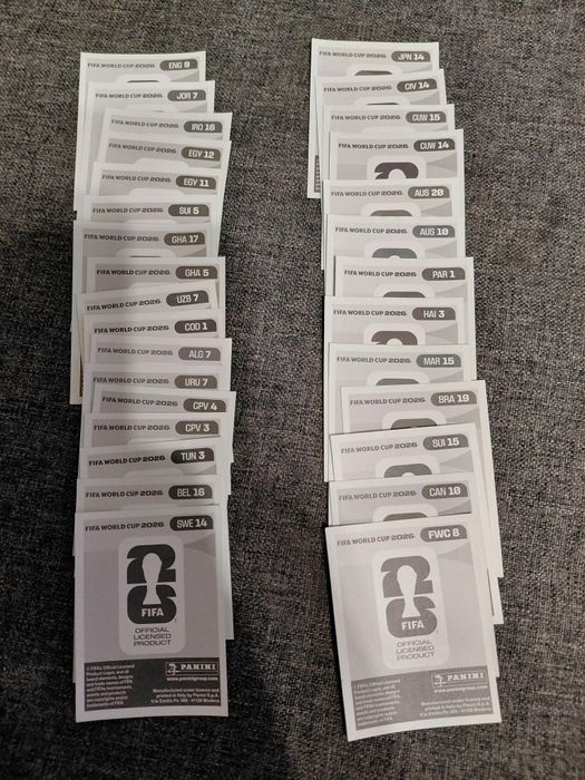 Naklejki panini dla Tomka.
