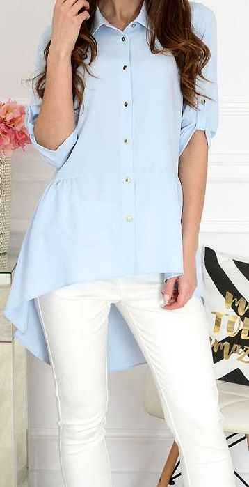 Koszula damska La Blanche 36, błękitna , śliczna #casual