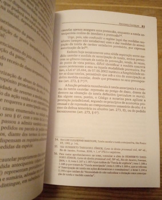 Processo Cautelar, de Humberto Theodoro Júnior