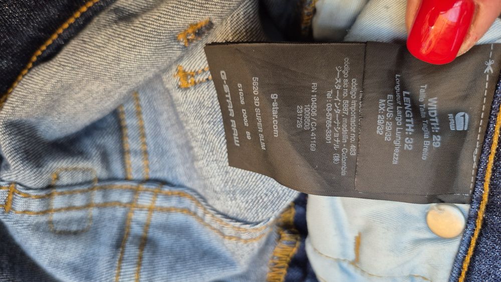 Spodnie męskie jeansowe G-Star Raw 5620 3 D Super Slim.
