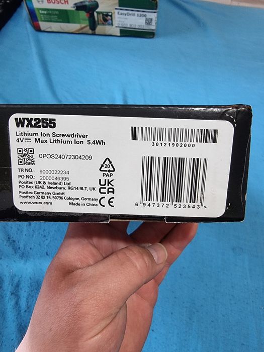 Wkrętak akumulatorowy WORX WX 255