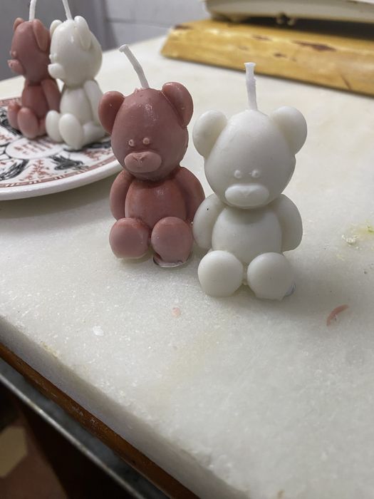 Conjunto velas ursos aromaticas