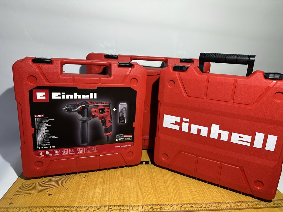 Кейс Einhell для інструментів червоний пластиковий 34x32x11 см
