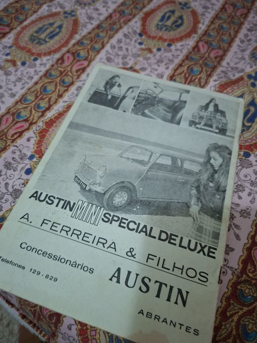 Abrantes folheto de evento automóvel em  1973