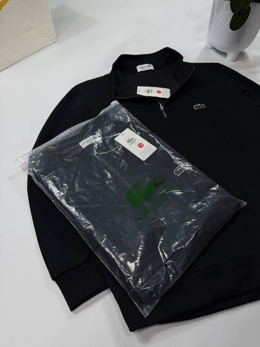Кофта Lacoste чорна, універсальна та комфортна, розміри S–XL