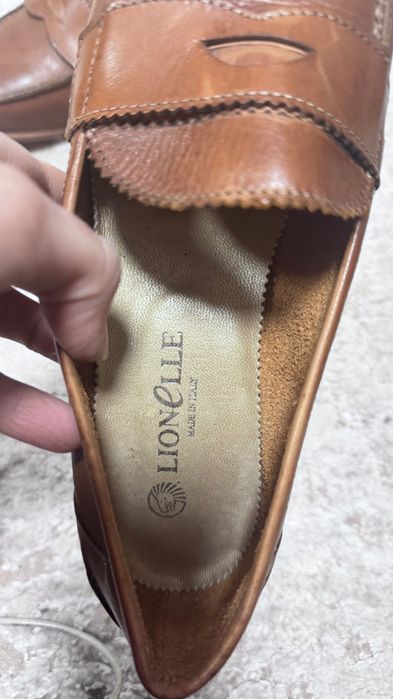 Лофери руді туфлі шкіра Італія