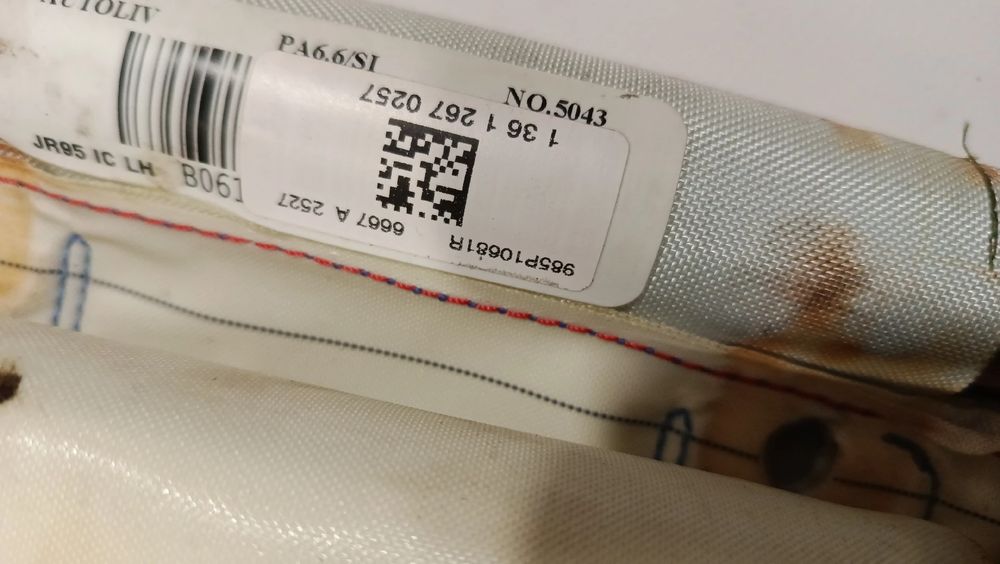 Airbag cortina esquerdo RENAULT Scénic III (JZ0/1_)