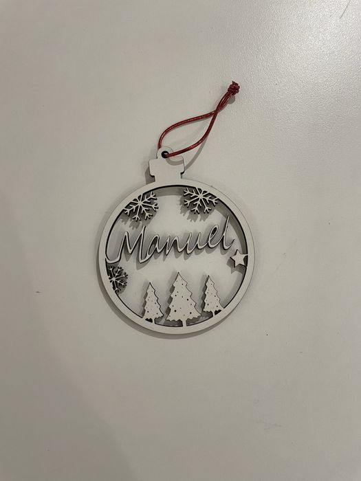 Bolas natal  gravadas a laser