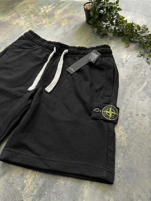 Черные Шорты Стон Айленд | Спортивні Шорти Stone Island
