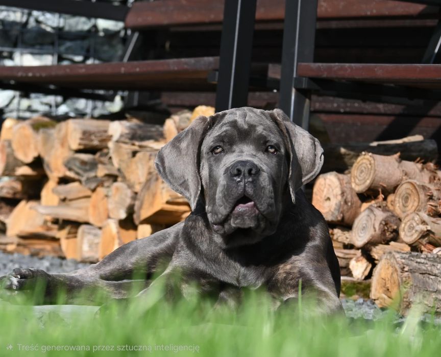 Cane Corso Italiano - ZkwP/FCI piękny szaro pregowany  samiec
