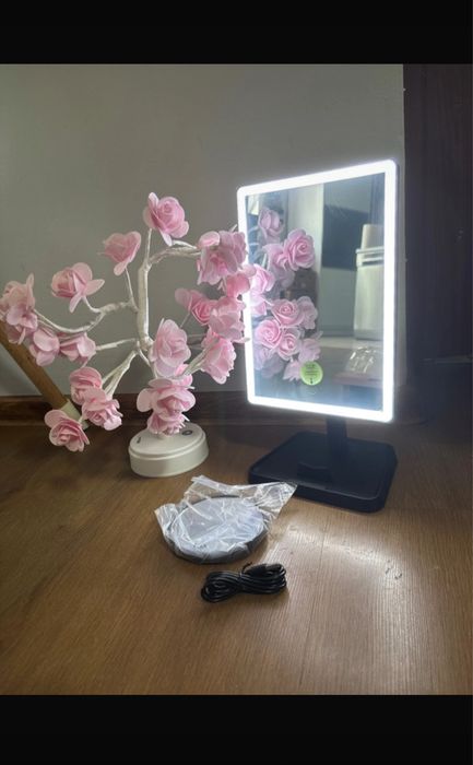 Duze luterko led + małe x10