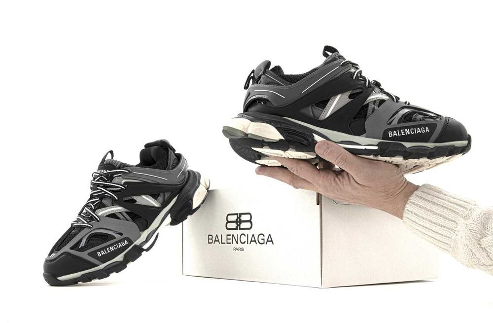 Чоловічі кросівки Balenciaga Track "Grey/Black" Розміри 41-45