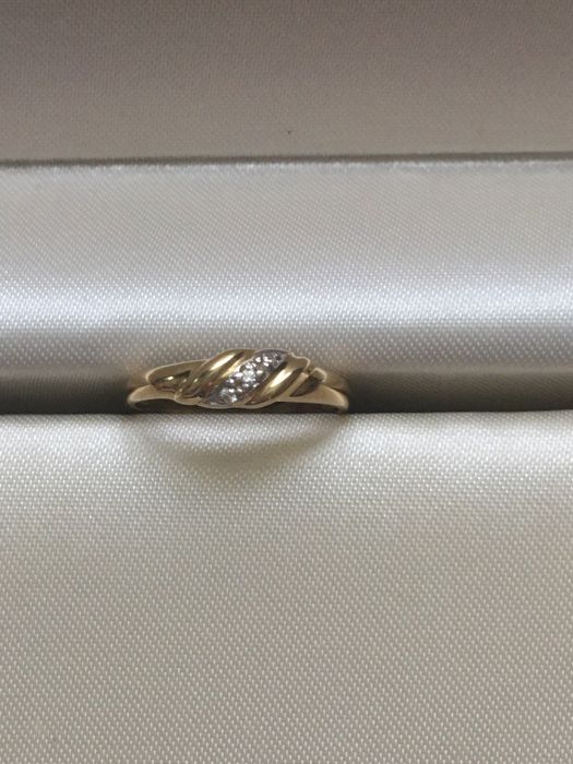 Komunia pierscionek złoty nowy 585