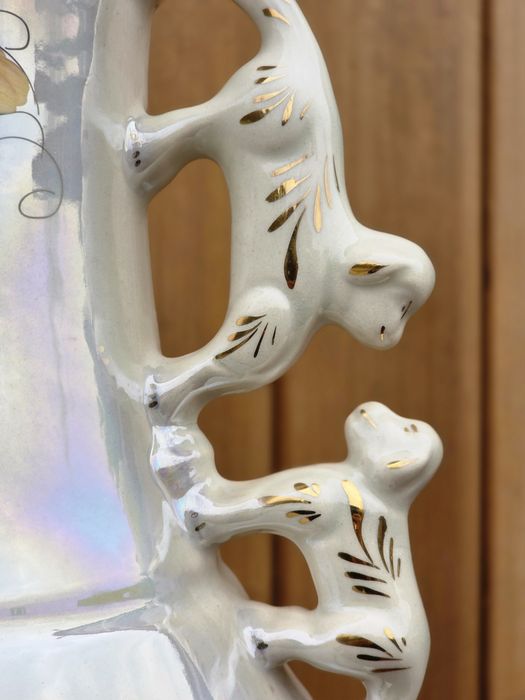 Wazon Depose perłową kwiaty lwy #1710 Stylowy Węgrów