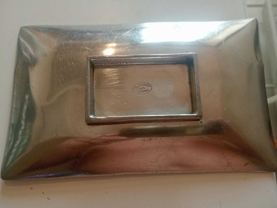 Vintage Bilheteira em estanho 97%  Brasao Concelho Lagoa